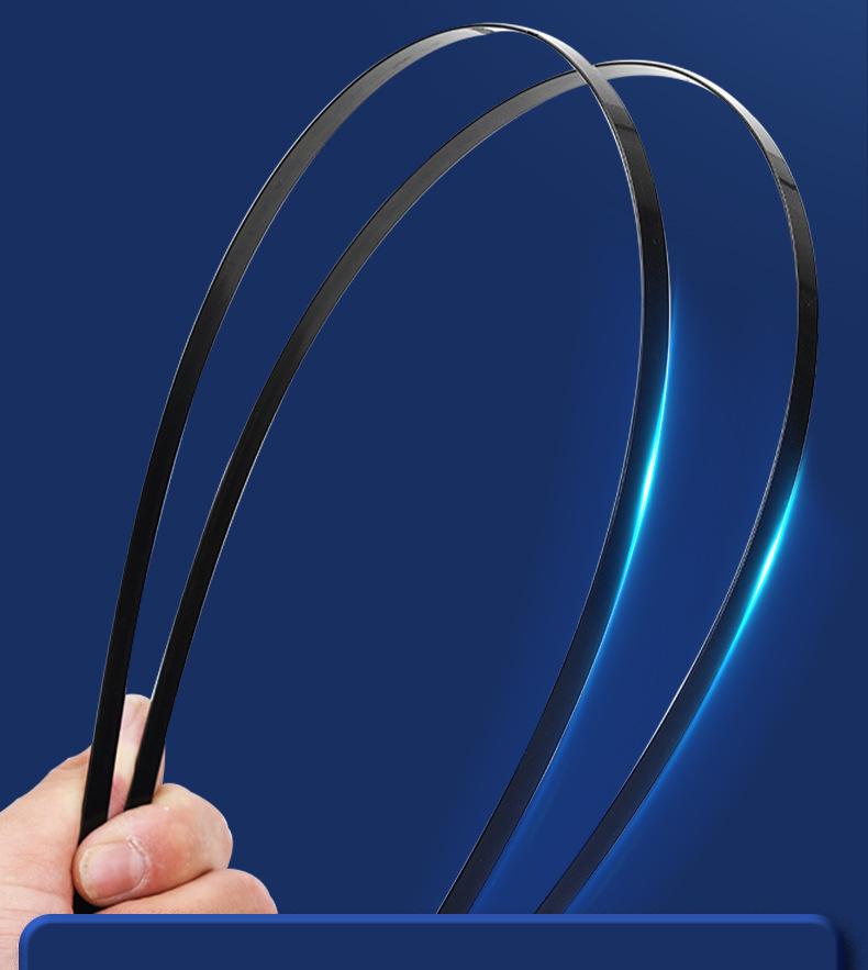 Silent Silicone Wiper Blades: Double 6-Layer Bone-Free Rubber for Front & Rear