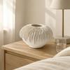 Textured Ceramic Vase with Raised Ridges Organic for Guesthouses