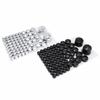 75 Pcs/Set Motorcycle Bolt Toppers Cover Black/Silver Chrome Cap With 5 Screw For Harley Road Glide FLT Road King FLH 2007-2013