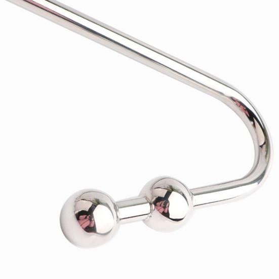 Vintage Prostate Anal Deep Insertion Hook Safe Silver Color Anal Hook Stimulator Toy