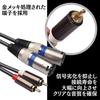 Solvanta XLR Cable, RCA Compatible Conversion Cable, Canon Connector (Red & White Audio), Male, 3M Length