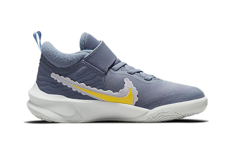 Nike Team Hustle D 10 Dream Low Top Basketball Shoes Blue White Children Aged 3 7 Years Old DH4906-410
