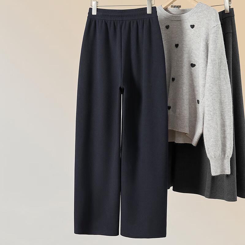 Women's Fleece-Lined High-Waist Drawstring Casual Pants