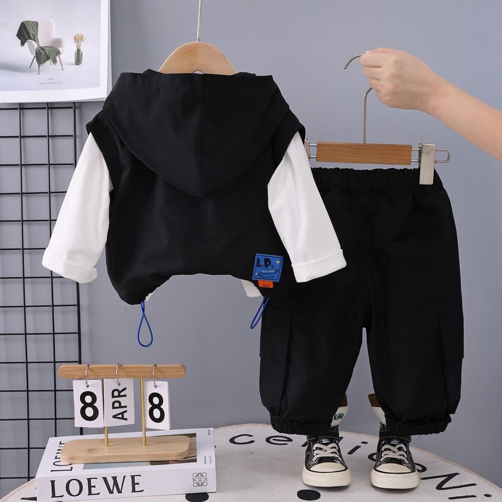 Uformelt langermet sett for barn, komfortable hverdagsantrekk