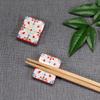 Stylish Kutani Ware Pair Chopstick Rest Yorakute Ceramic Cutlery Made In Japan Set, Design, Rest,