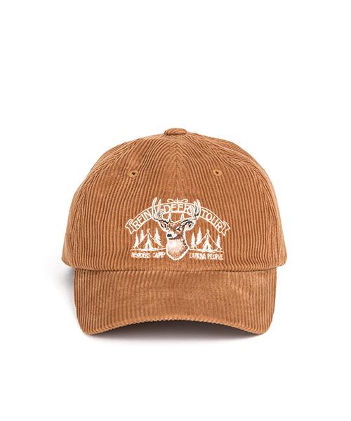 Waildeubeuligseu Corduroy Reindeer Cap (Mustard)
