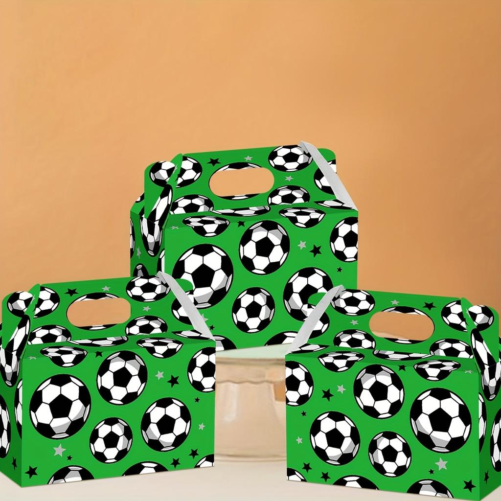 8/12/16pcs Handheld Football Candy Box Sports Snack Box Birthday Party Football Theme Party Decoration Supplies