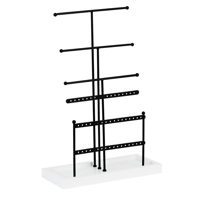 

6-layer Black Jewelry Rack For Desktop Jewelry Storage Rack Bracelet Necklace Earring Jewelry Rack 26.5x38.5x11.5cm чёрный