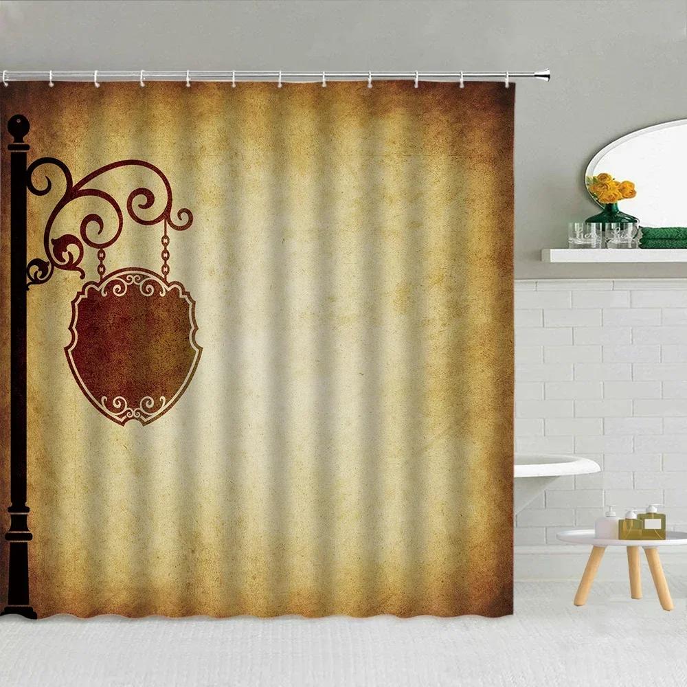 Architektura Londynu Widok Ulicy Zasłony Prysznicowe Zakochani Big Ben Czerwona Budka Telefoniczna Most Wodoodporna Tkanina Dekoracja Łazienki Curta