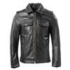 Chinese Size Genuine Leather Jacket Men Blue Black Natural Cowhide Slim Fit Men's Coat Casual Style Clothes Spring Autumn Asian Size M617