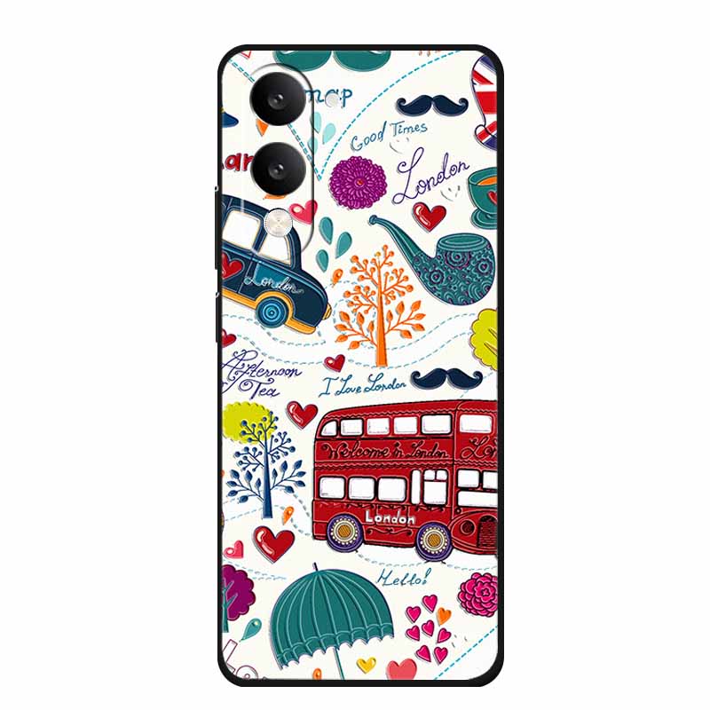 3D Emboss Case For Vivo iQOO Z10 Lite Phone Case Coque Flowers Silicone Soft Back Cover For Vivo Y29S Y29T Y19s GT 5G Case Funda