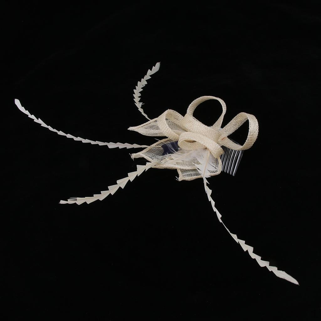 

Цветок Чародей Женщины Таблетка Дерби Коктейль Чаепитие Шляпа бежевый