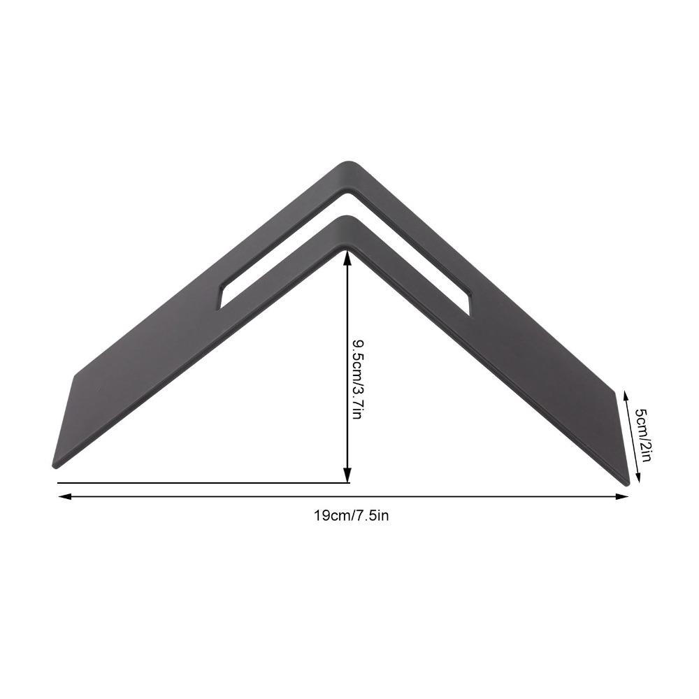Stainless Steel Material Filter Paper Storage Rack Black V Shaped Design Holder  Cafe Use