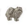 Chow Chow - Broche de cachorro banhado a prata, alfinete elegante, decoração de lapela de jaqueta da marca Art-Dog