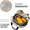 Trendy Green Brown Leaves Camo Insulated Lunch Bag Cooler Thermal Waterproof Reusable Tote Bag for Travel Work Hiking Picnic