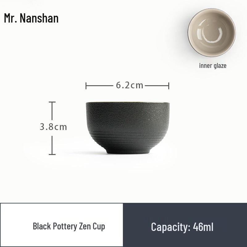 Nanshan Xiansheng Zen Black Ceramic Master Teacup
