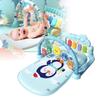 Infant Musical Piano Baby Gym Mat With Detachable Hanging Toys And Light-up Features
