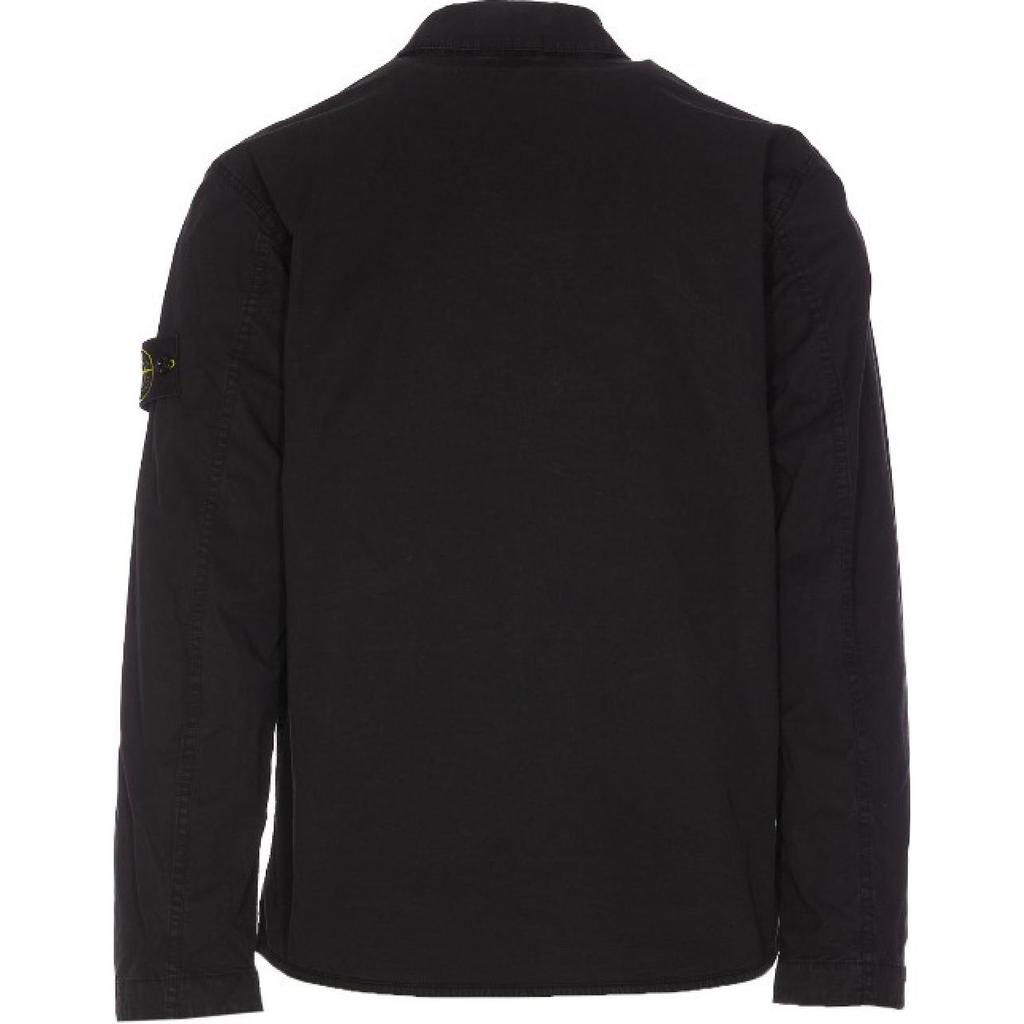 Stone Island SS25 Supima Cotton Solid Color Single Side Hidden Button Chest Pocket Logo Long Sleeve Shirt Jacket Men jackets K1S151200033S0010-V0029