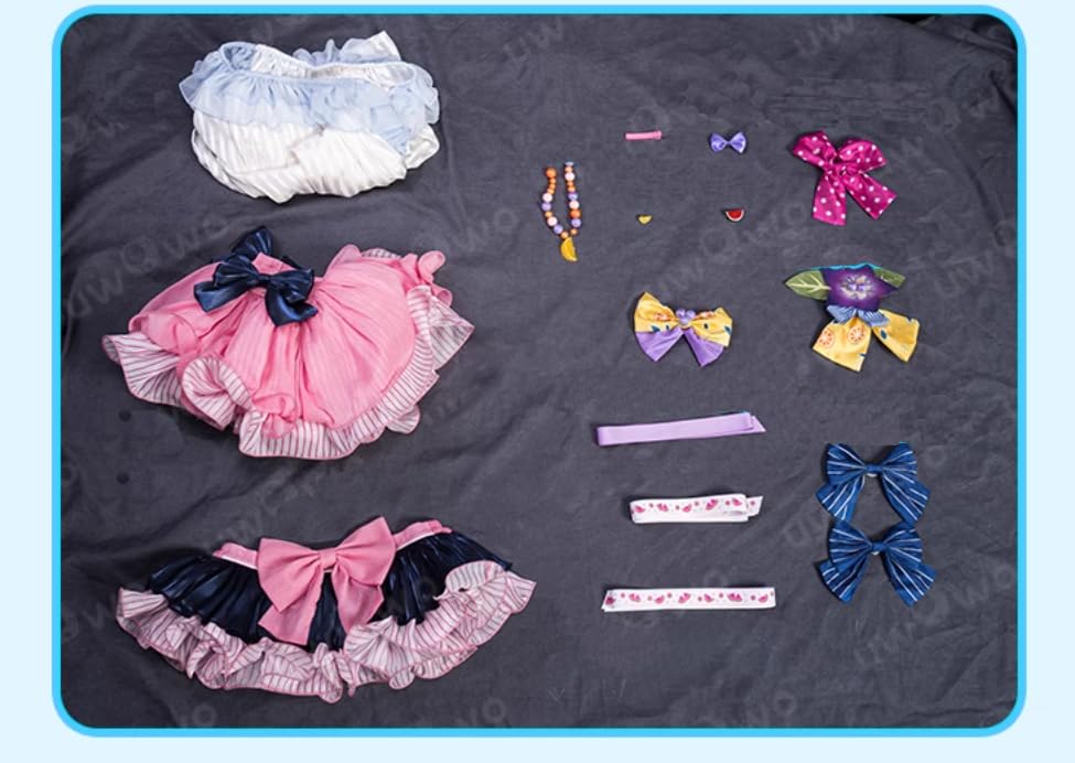 [Lavender] Shirasu Azusa Cosplay Christmas Halloween Costume Swimsuit for Photoshoots, Size S