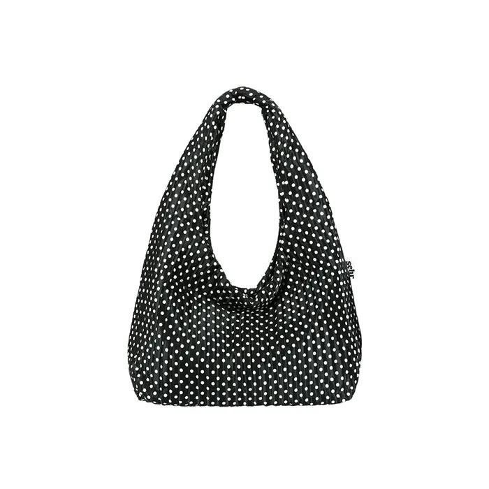 Pleats Polka Dot Big Bag (Black)