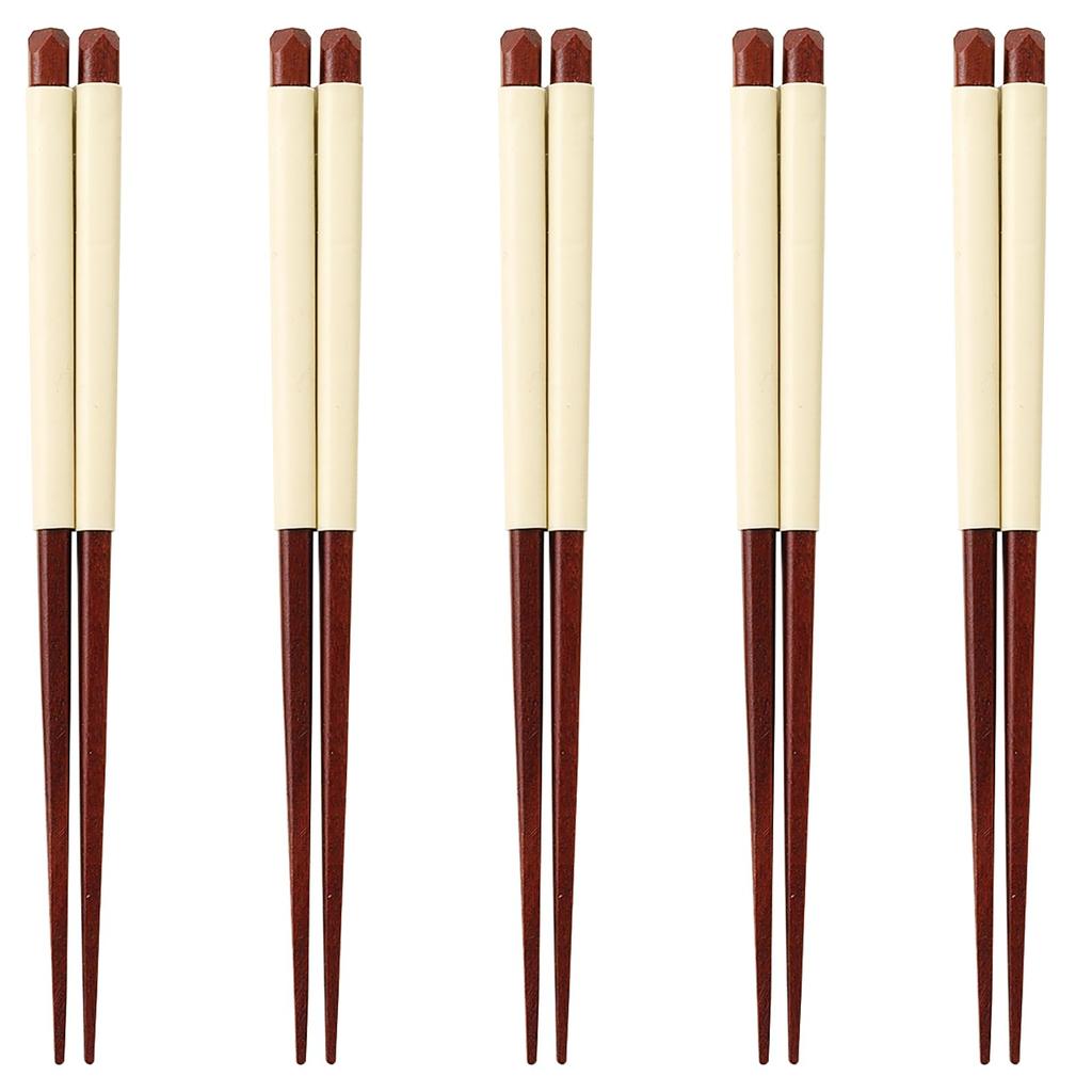 Happy Set of Made In PID0700 J-kitchens Chopsticks, 5, Material Wood, Chopsticks, Japan,