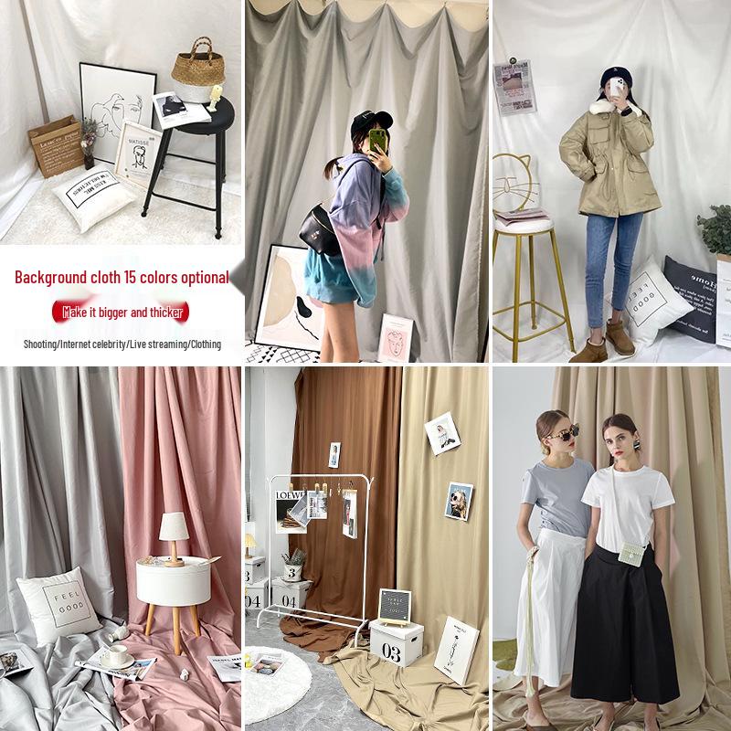 

High-End Solid Color Photo Backdrop Cloth for Influencers & Store Decor