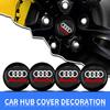 4pcs Car Wheel Center Hub Cap Logo Stickers Rim Cover Emblem Decal For Xmfk4 A1 A3 A4 A5 A6 A7 A8 Q2 Q3 Q5 Q7 Q8 S7 S8 S3 S4 RS5