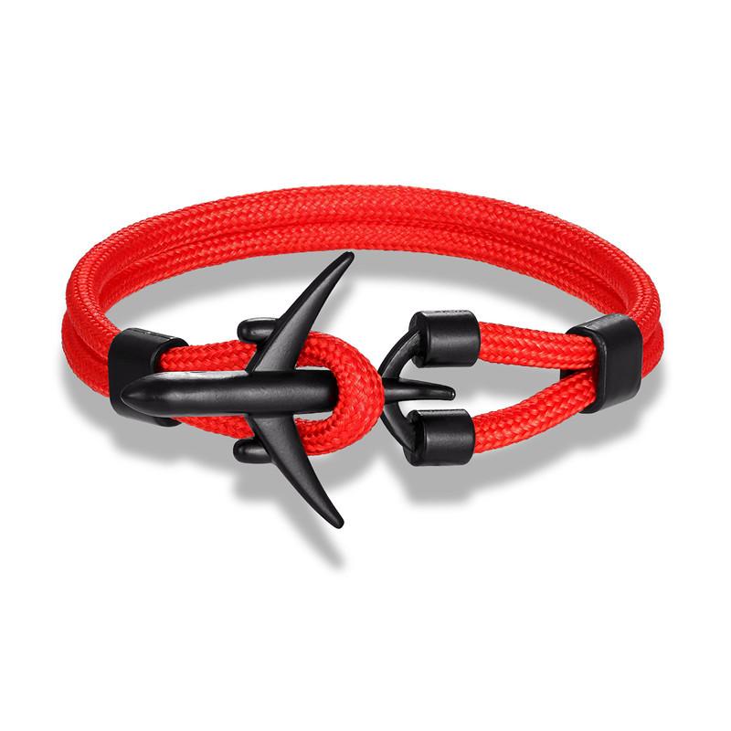Trend Jewelry, Wind Jewelry, Men'S Polyester 550 Umbrella Rope Airplane Bracelet