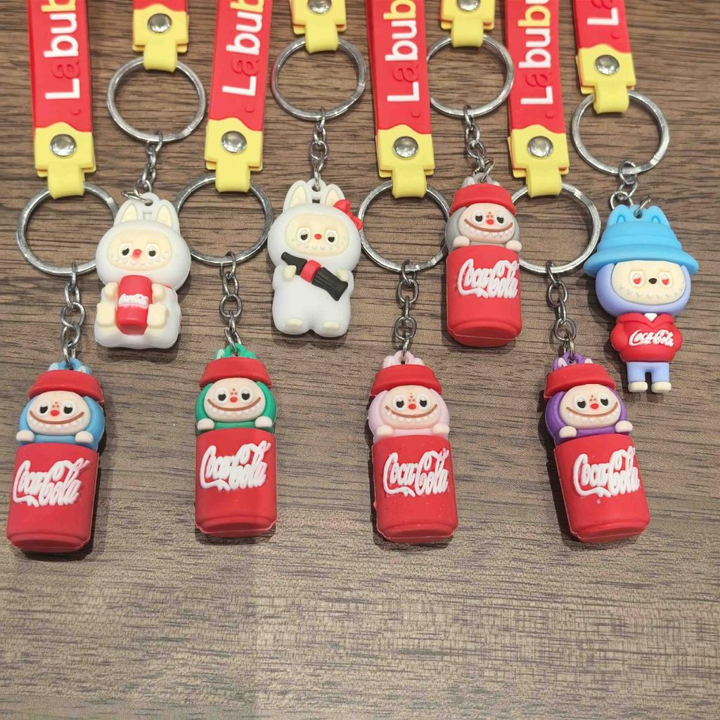 1PC Sheep Keychain Pendant Couple Car Bag Key Ring Pendant