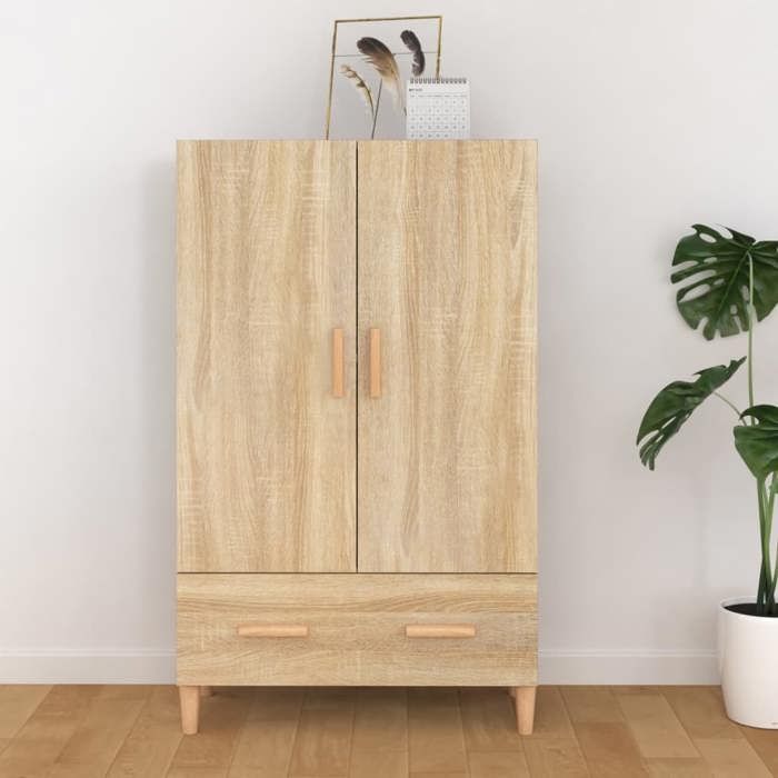 *NEW Enfilade Commode intérieure - Buffet haut Chêne sonoma 70x31x115 cm Classique - Bois d'ingénierie CL80543