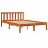 VidaXL Cadre de lit cire marron 140x200 cm bois de pin massif 844809