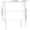 VidaXL LED Headboard Bedroom Furniture Single Bed Accessory Headboard Interior Black 3123806