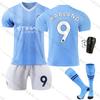 Manchester City 2324 Heimtrikot 9 Haaland Fan Edition Fußballtrikot Atmungsaktiv Schnelltrocknend