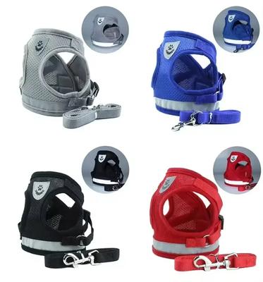 Adjustable Mesh Dog Harness for Small Medium Pet Accessories, Polyester Puppy Dogs Collar, Walking Lead Leash