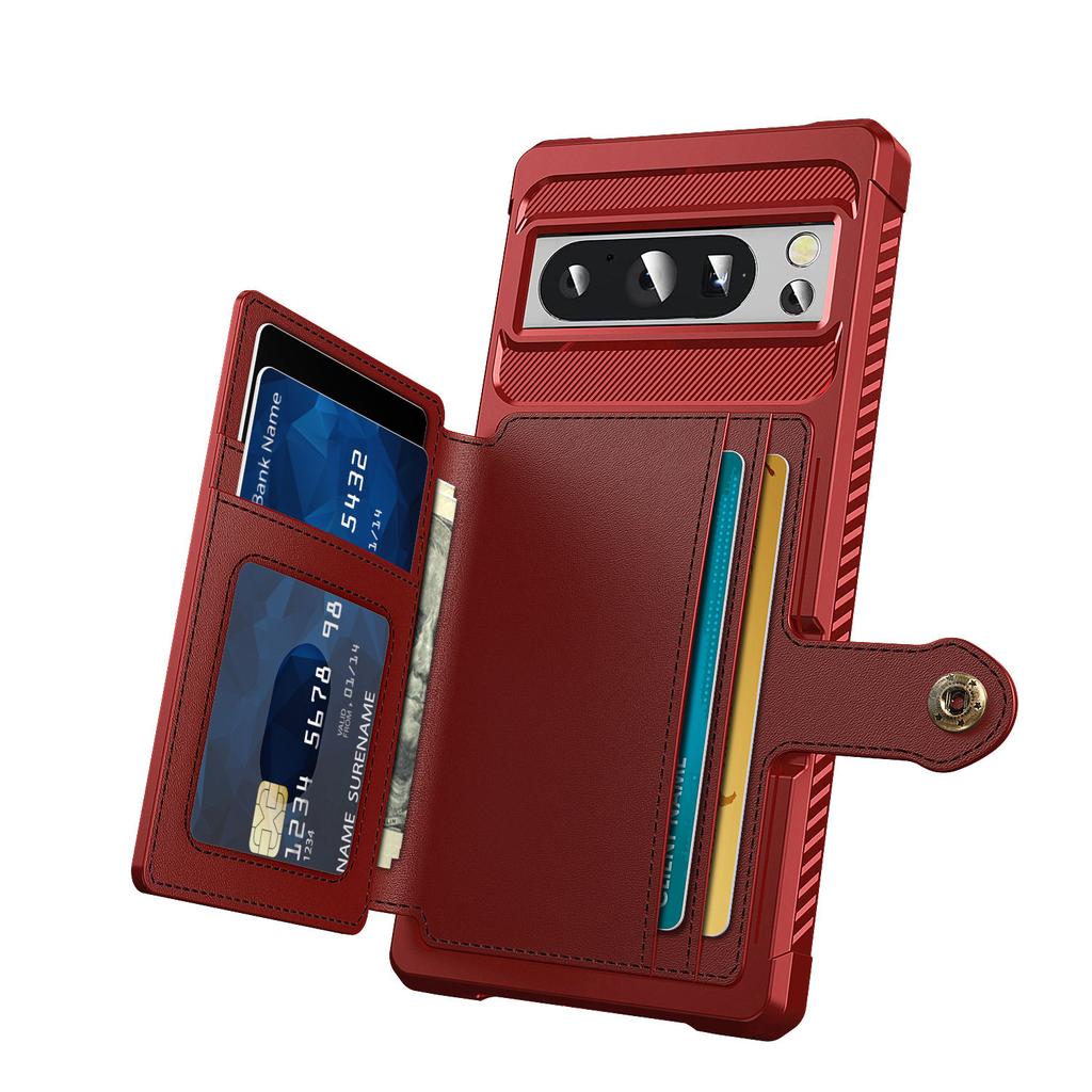 For Google Pixel 7 Pro 7A Pixel 8 Pro Pixel 8 Case with Card Holder, Heavy Duty Shockproof Rugged Leather Flip Wallet Cover