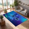 Tottenham Hotspur bedruckter Flanell-Teppich rutschfest weicher Polyester-Bodenbelag Indoor Dekorationsmatte für Schlafzimmer Wohnzimmer Sofa