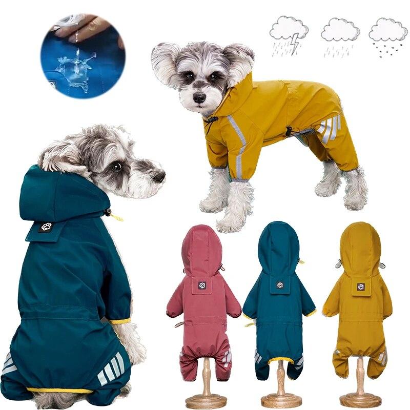 

Wasserdichte Haustier kleidung Pu Hund Regenmantel mit Kapuze für kleine mittelgroße Hunde Katzen Jacke Толстовка с капюшоном для чихуахуа Pudel Швабры Комбинезоны Одежда