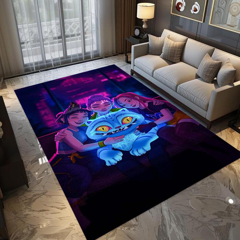 Dynamic Warriors: Action Adventure carpet Doormat Suitable for all seasons Art Office chair cushion Protective pad