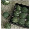 8CM Antique Christmas Ball Ornament Set - 12pcs Boxed Tree Decorations