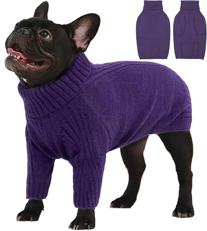 

Extra Large High Neck Knitted Dog Sweater with Legs for Autumn/Winter (4XL-5XL) XS