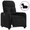 Vidaxl Electric Recliner Armchair, Black, Fabric Upholstered
