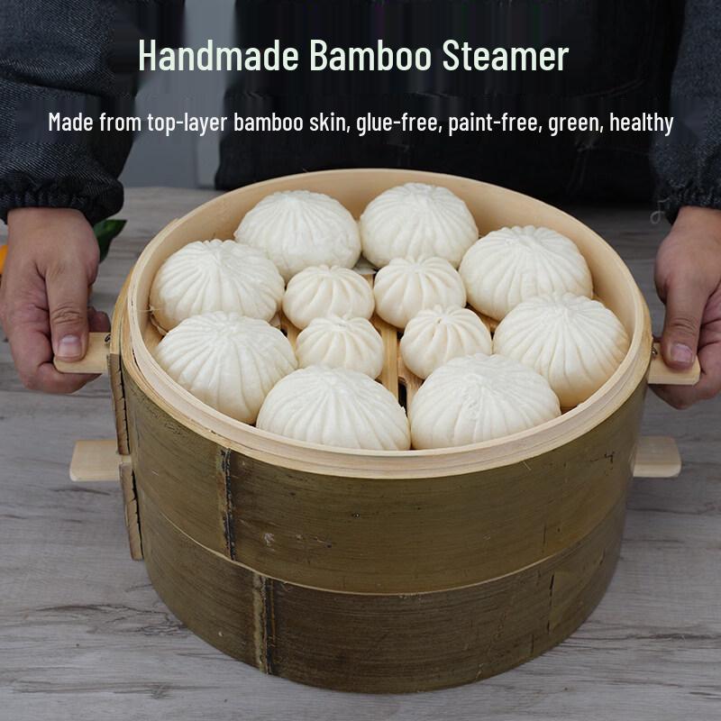 Homeglen Handmade Bamboo Dumpling Steamer