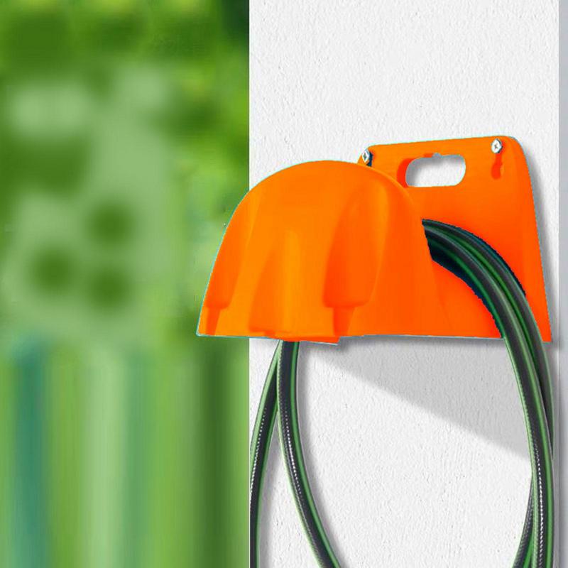 Garden Irrigation Hose Hanger Durable Wall Mounted Pipe Hanger Metal Watering Hose Organizer For Outside Hose Brackets