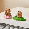 Computer Monitors Decoration Cartoon Capybara Animal Figurines Toy for Computer Screens Keyboards Dashboards Decors
