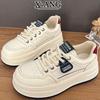 Leather Platform White Shoes Children's Board Shoes New Autumn and Winter Velvet Warm Two Cotton Shoes Casual Sports Shoes
