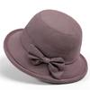 Womens Sun Hat Seniors - Wide Brim Foldable Cotton Blend UV Protection Bucket In Purple Blue Khaki Pink