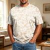 Men's Big Size Comfortable Breathable Casual Loose Fit T-Shirt Soft Fabric Crew Neck Short Sleeve Top for Everyday Wear
