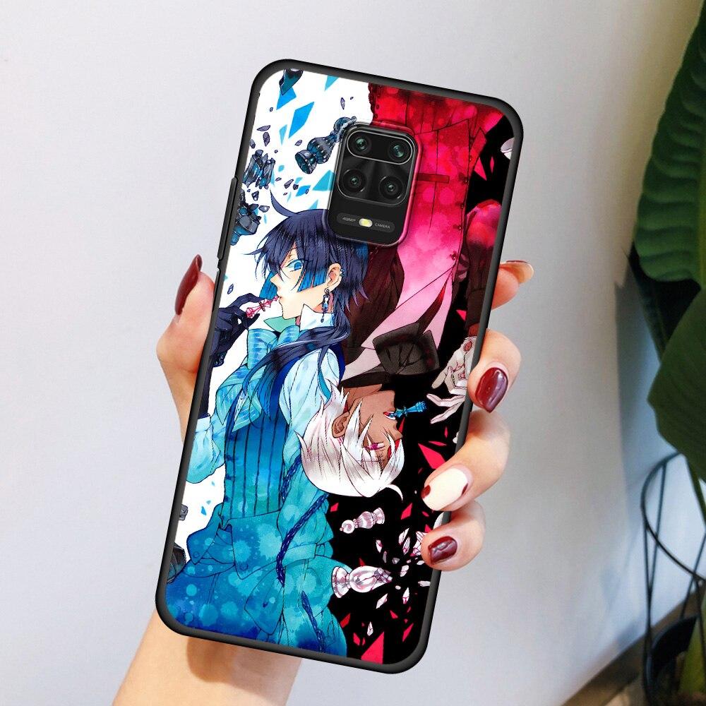 Anime Die Fallstudie von Vanitas Telefon Fall Für Xiaomi Redmi Hinweis 9S 9 8 7 10 Pro 8T 9C 9A 8A K40 Weiche Schwarze Abdeckung Coque Funda