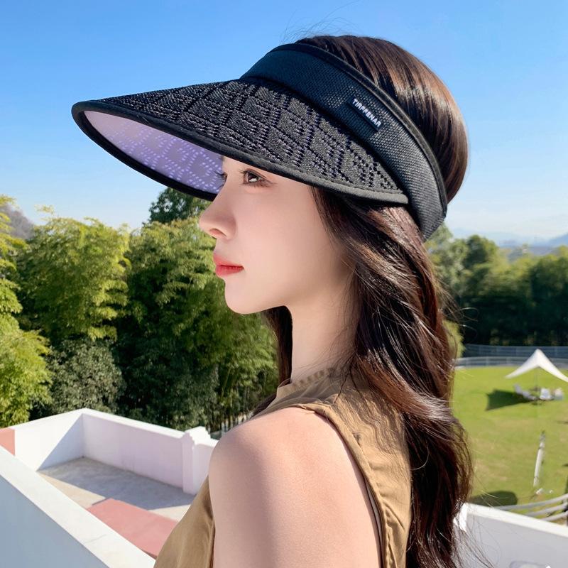 Hat Female Hairpin Type Sunscreen Empty Top Sun Hat Summer Outdoor Sun Hat
