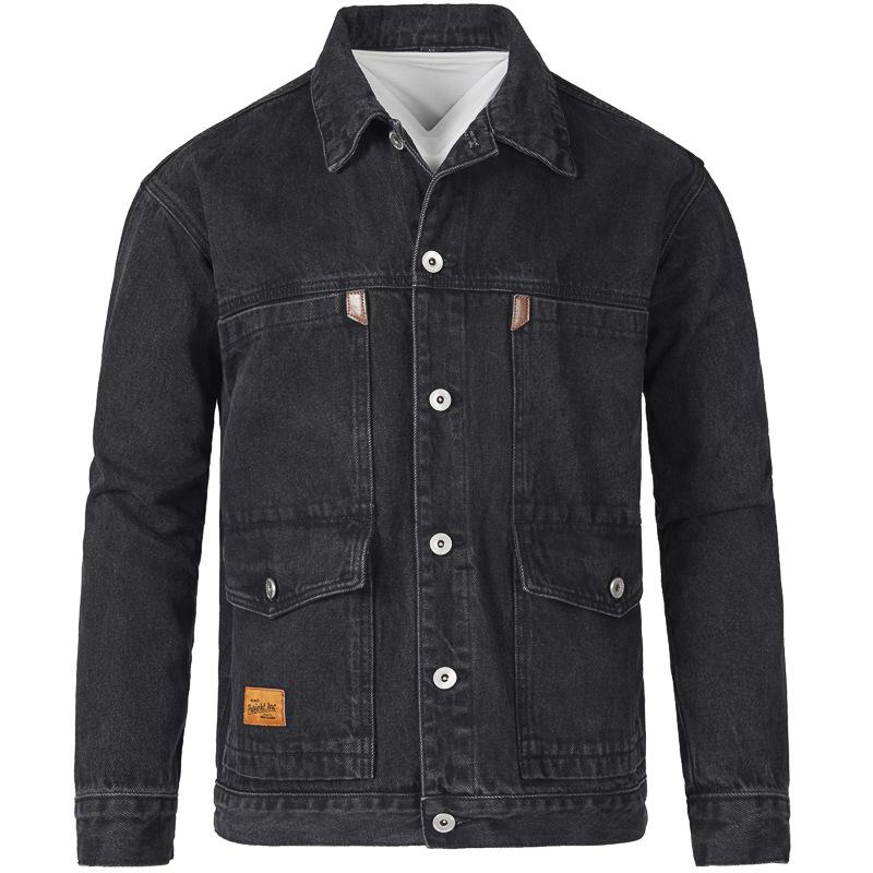 Men s Multi-pocket Korean Style Denim Jacket - Autumn/Winter Trend 2XL